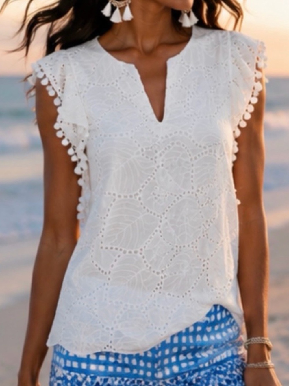 Lilly Pulitzer Astara Eyelet Top